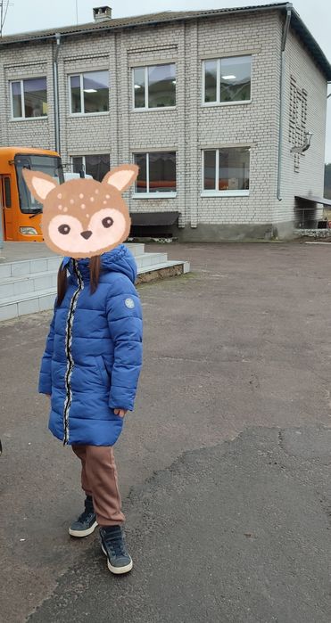 Куртка пальто дівчинка 122-128