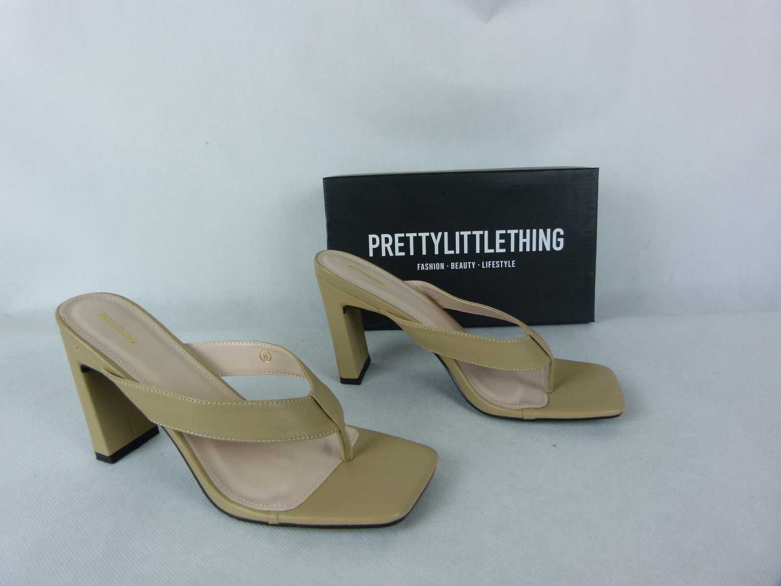 Pretty Little Thing klapki na obcasie 41 - 26,5 cm