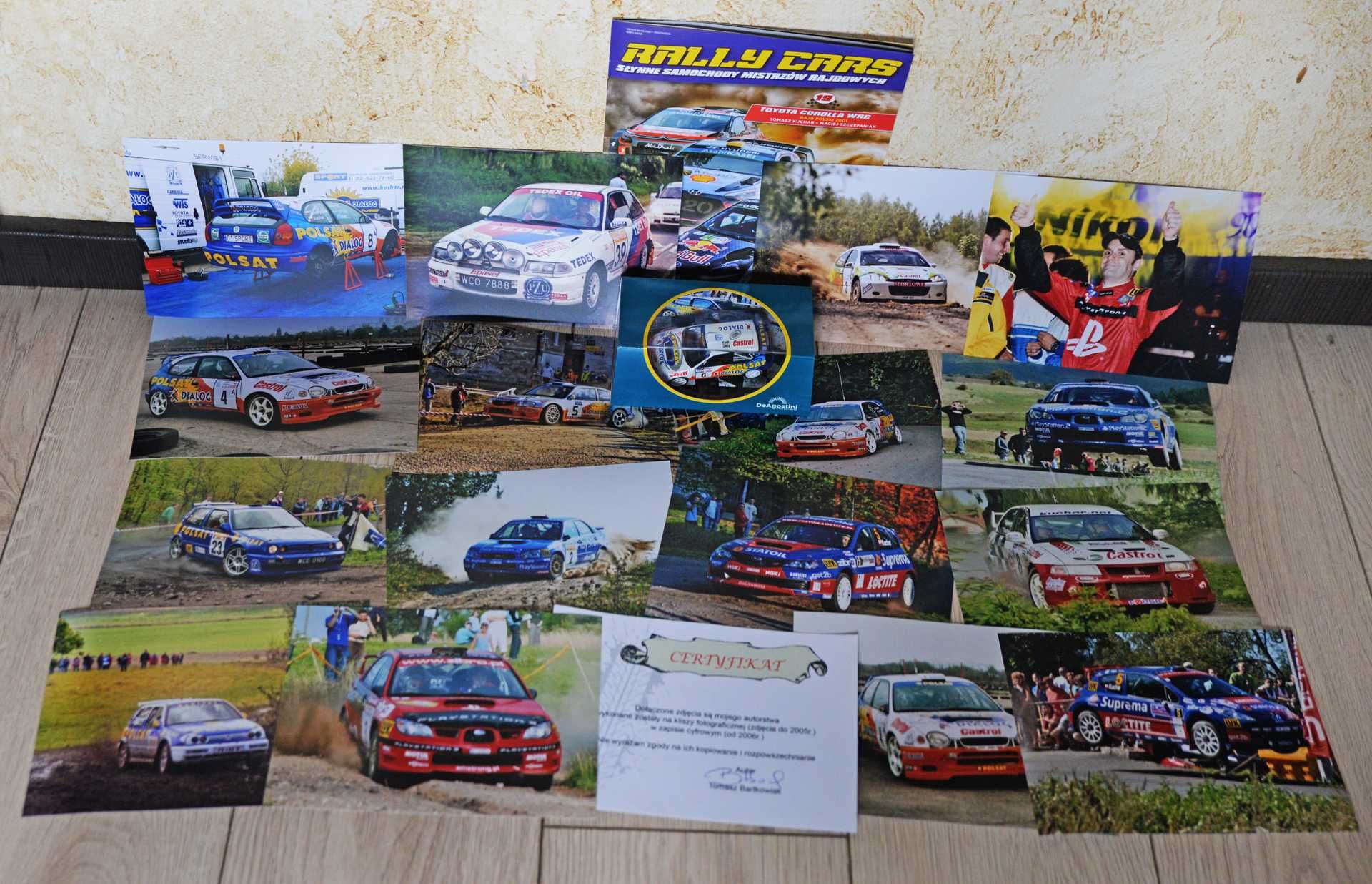 Tomasz Kuchar model+zdjęcia 1:43 Corolla WRC+16 oryginalnych zdjęć