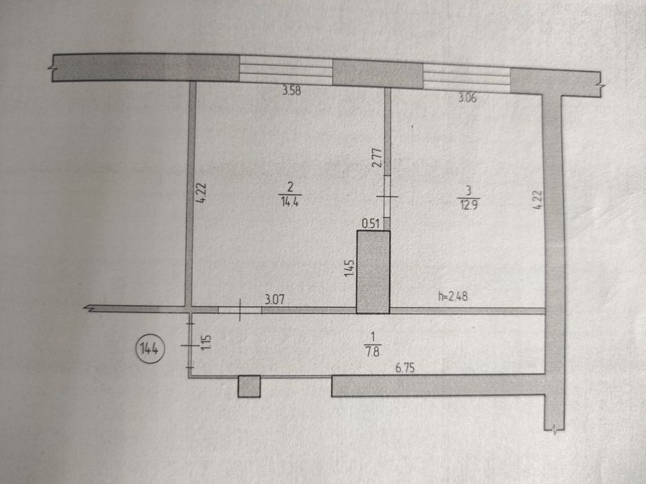 Оренда двокімнатного гуртожитку