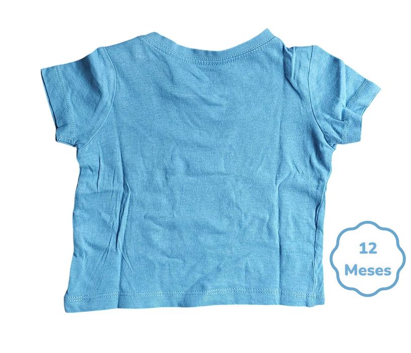 T-shirt Azul Mots D'Enfants 12 meses