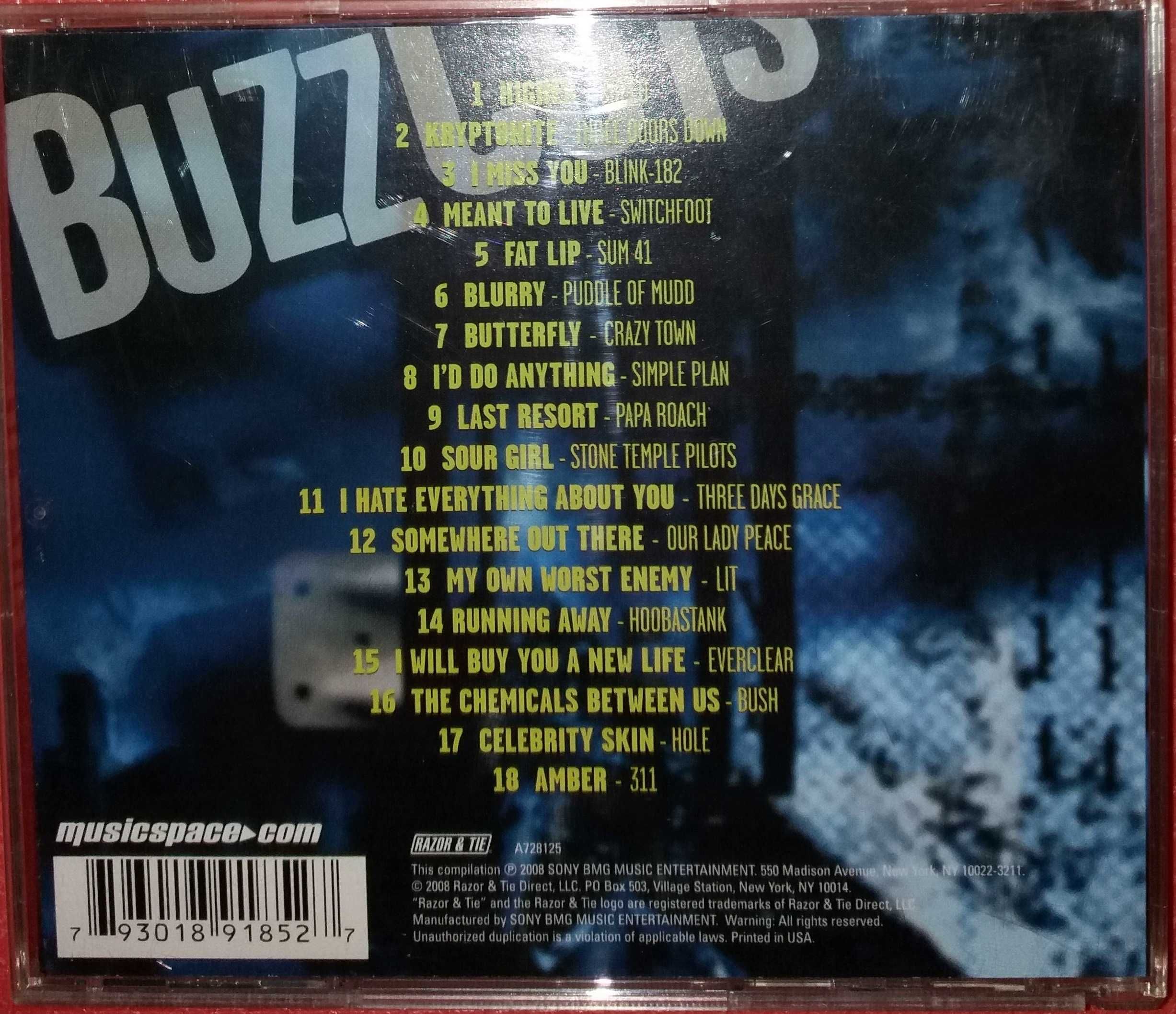 CD VA Buzz – Ballads, Buzz – Cuts.  Alternative Rock