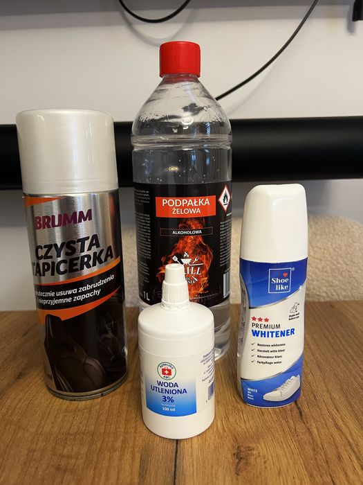 Pianka do czyszczenia rozpałka woda utleniona korektor do butów