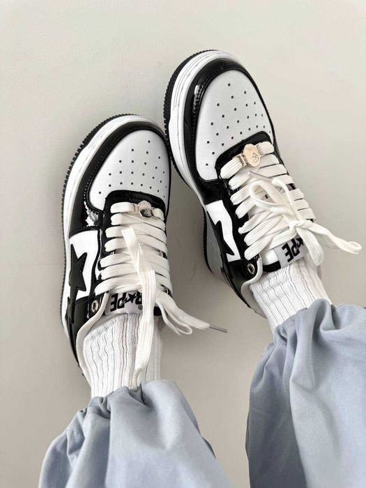 Кросівки A Bathing Ape Bape Sta M2 Black/White premium