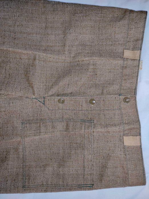 Брюки рабочие сварочные брезентовые, водонепроницаемая пропитка, 52р.