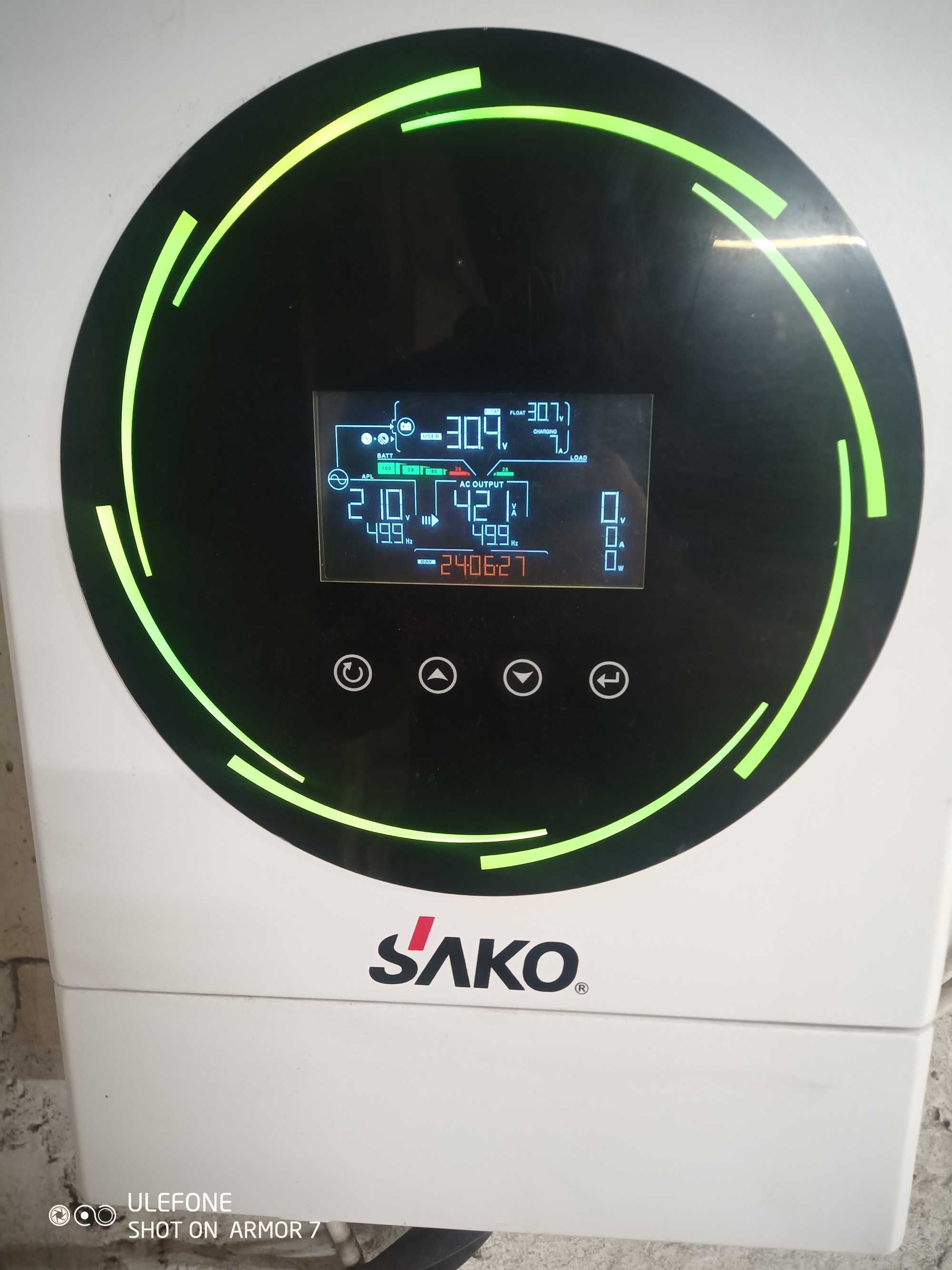 Резервне живлення інвертор та аккумулятор 24v 7000w зарядка 3 години
