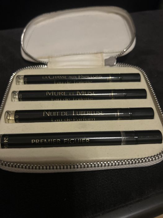 L’artisan - set 4x7 ml.Nowe!Kosmetyczka w komplecie.
