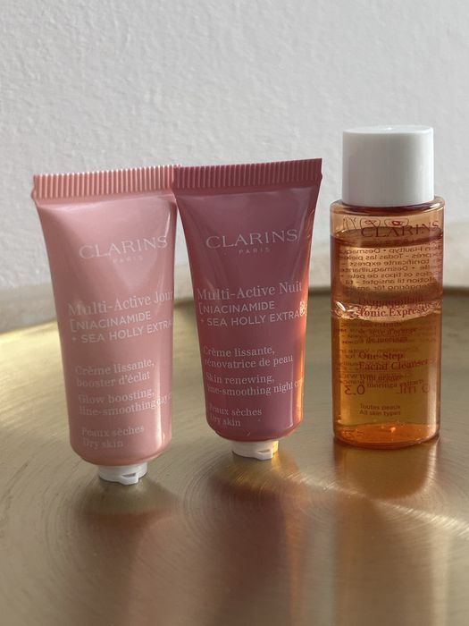 Clarins zestaw kremow pielegnacja rutyna podroz