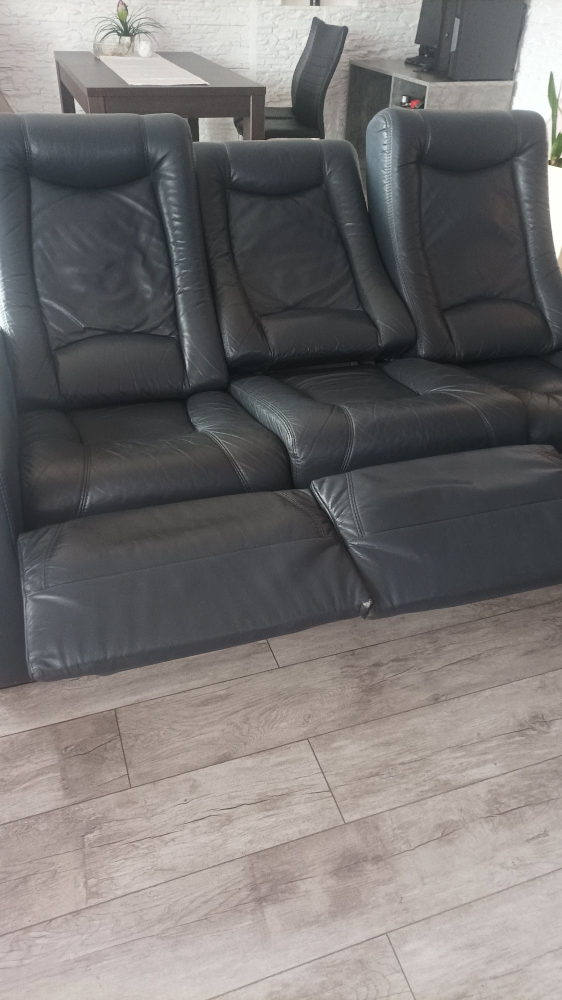 Sofa skórzana BFM z funkcją relax
