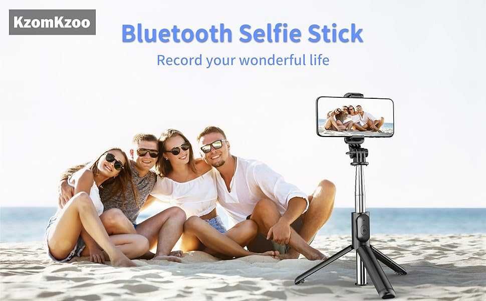 Kijek Selfie stick Bluetooth 4w1 Statyw 101cm  Pilot 4,7-6,7" KzomKzoo