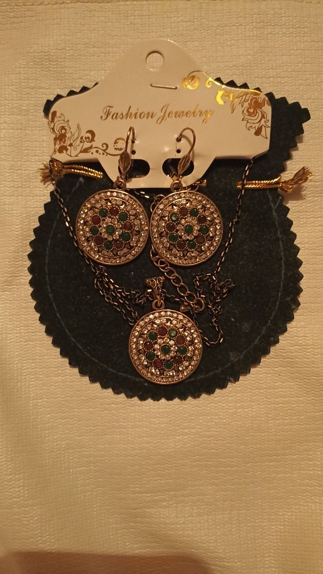 Бижутерия біжутерія fashion jewelry набор сережки подвеска