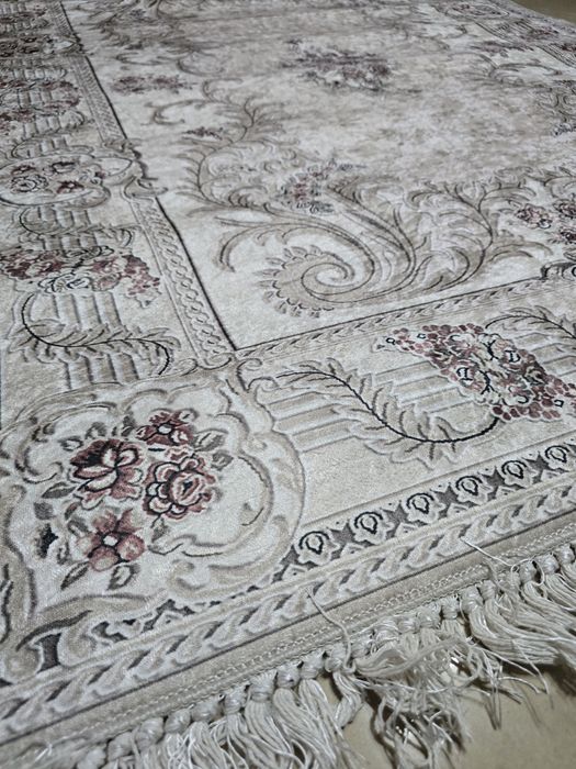 Dywan 160x120 turecki,antyposlizg,szybkosch BEZ/KREM/BRAZ