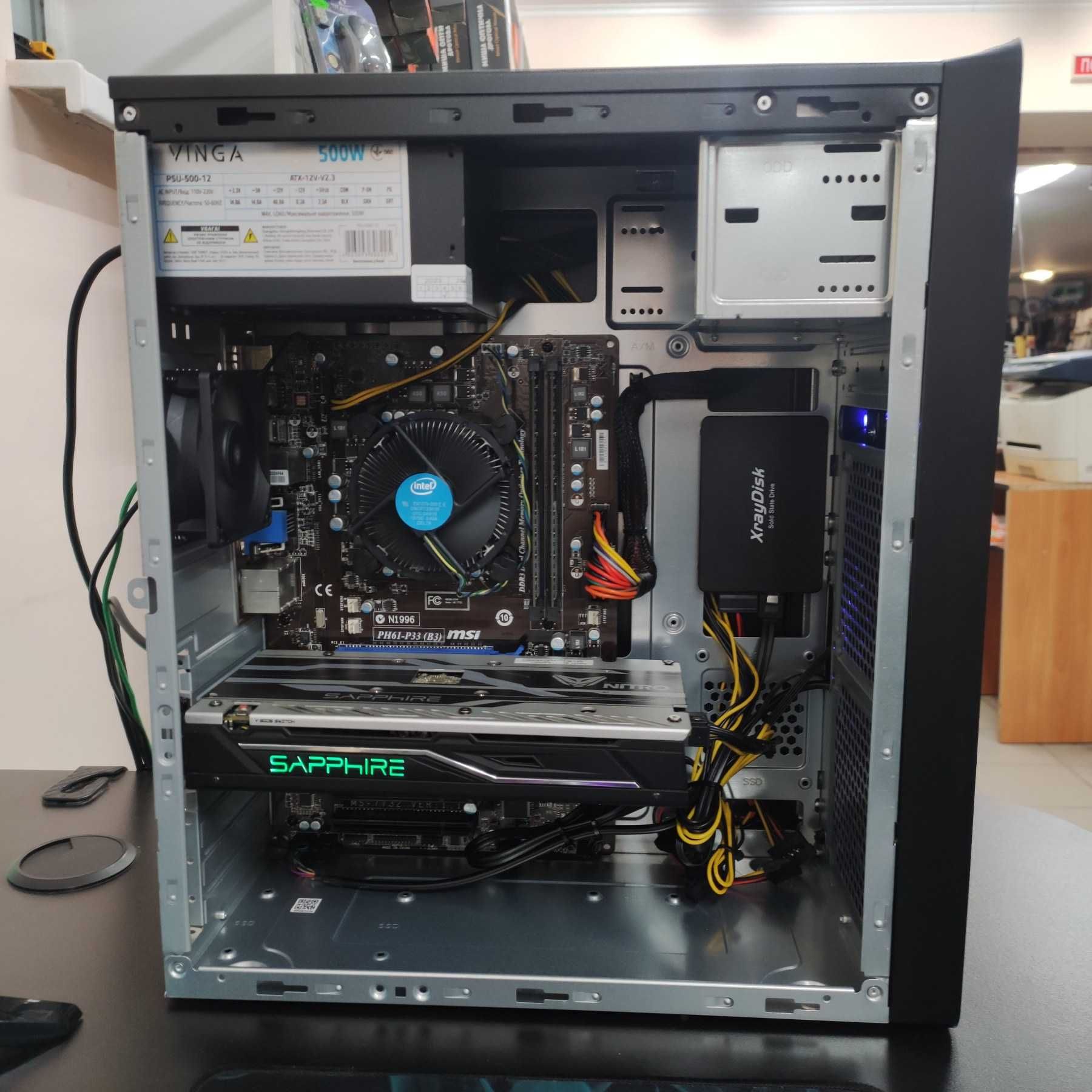 Игровой Компютер Intel Core i5, Sapphire RX 470, 16GB DDR3, SSD 500GB