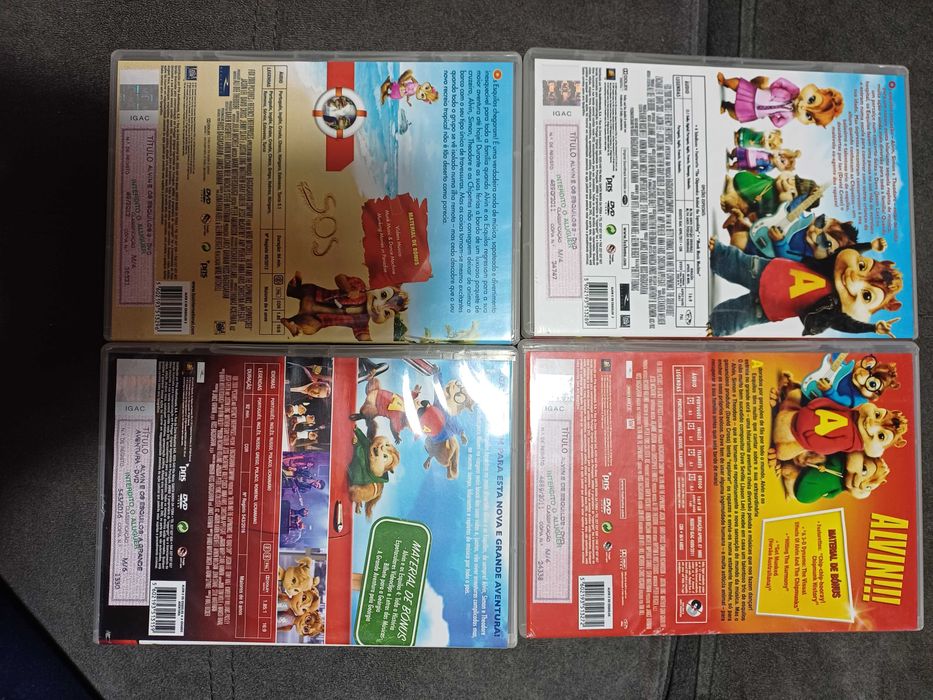 Pack Dvd's Alvin e os Esquilos