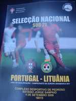 Programa de jogo Portugal Lituânia sub 21 2011