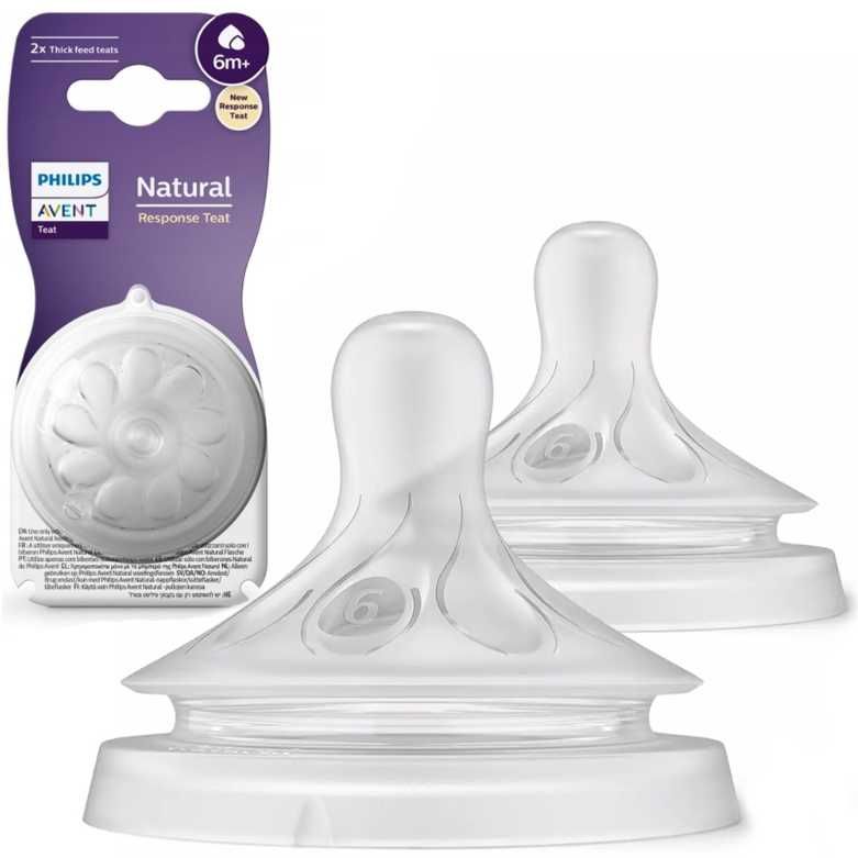 Smoczki Philips Avent do KASZKI silikonowe SCY966 Natural 6m+ 2 szt.