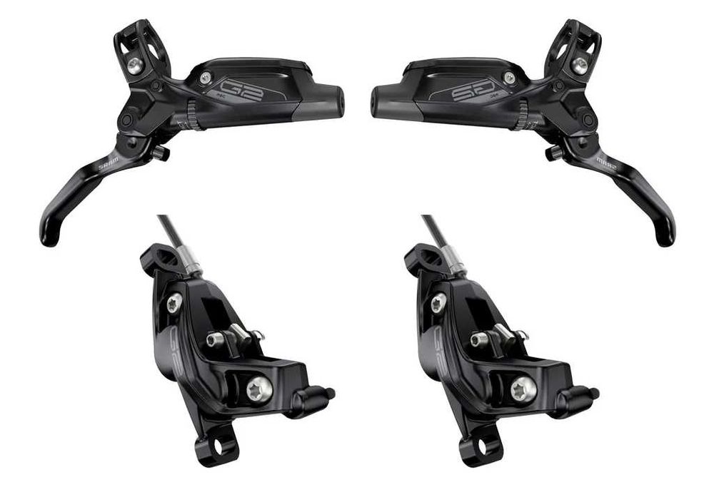NOWE hamulce Sram G2 RSC Black czarne 4-tłoczkowe z obejmami kierownic