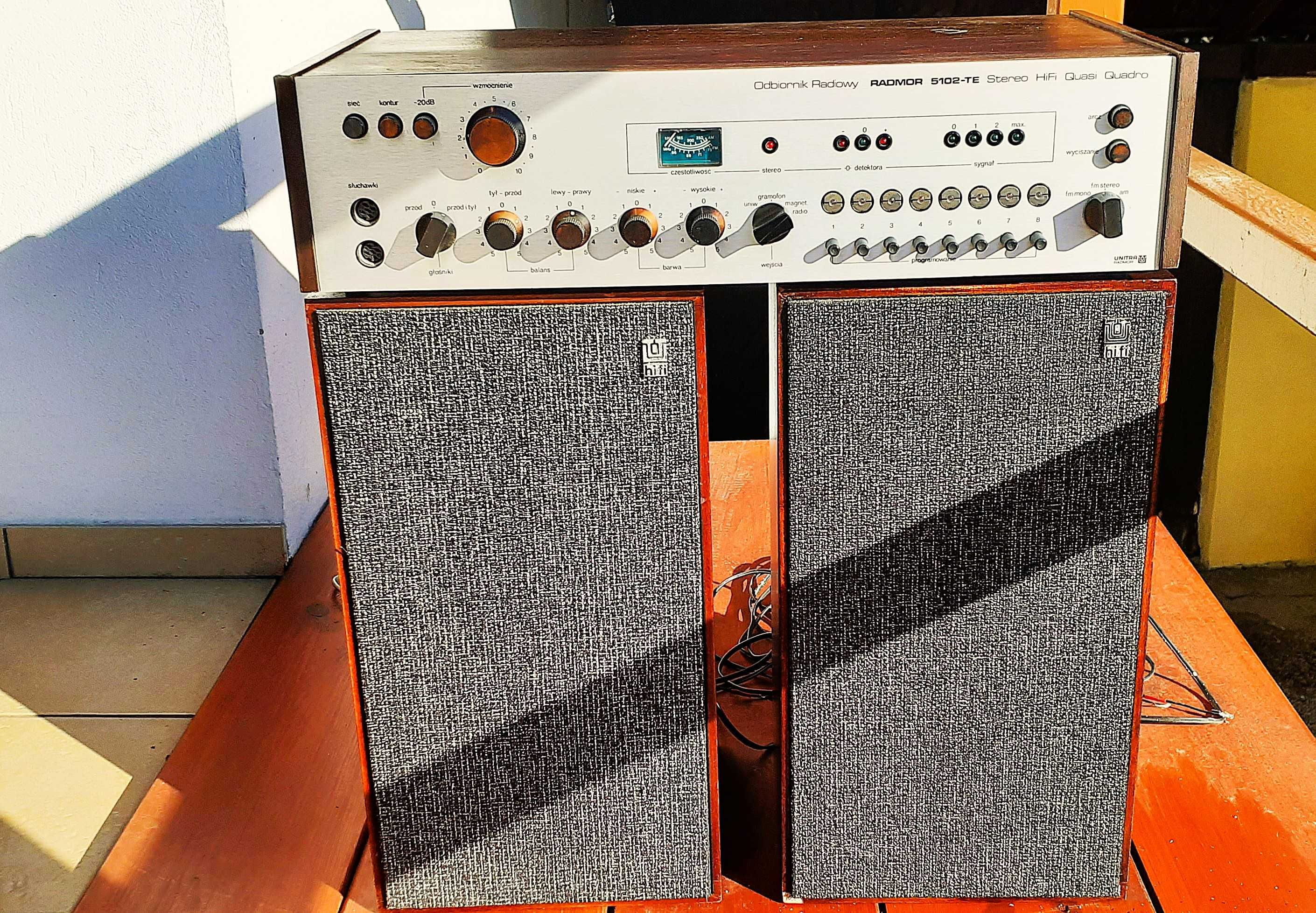 Odbiornik Radiowy RADMOR 5102-TE + kolumny Tonsil ZG-25C