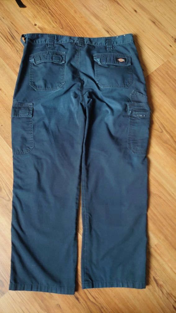 Oryginalne Dickies Spodnie Cargo Combat Z kieszeniami Granat 38S