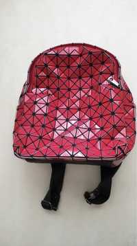 Шкільний червоний рюкзак для дівчинки