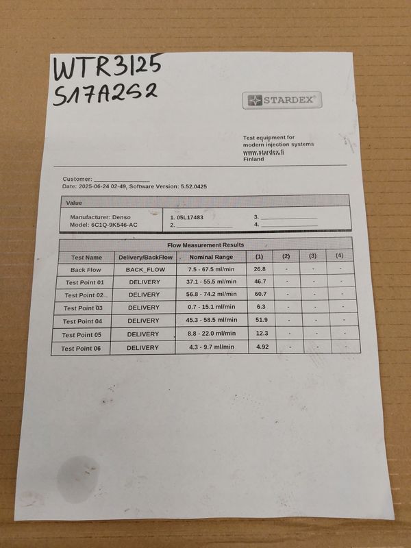 Wtryskiwacz Ford 2.2tdci Denso 6c1q-9k546-ac Wydruk