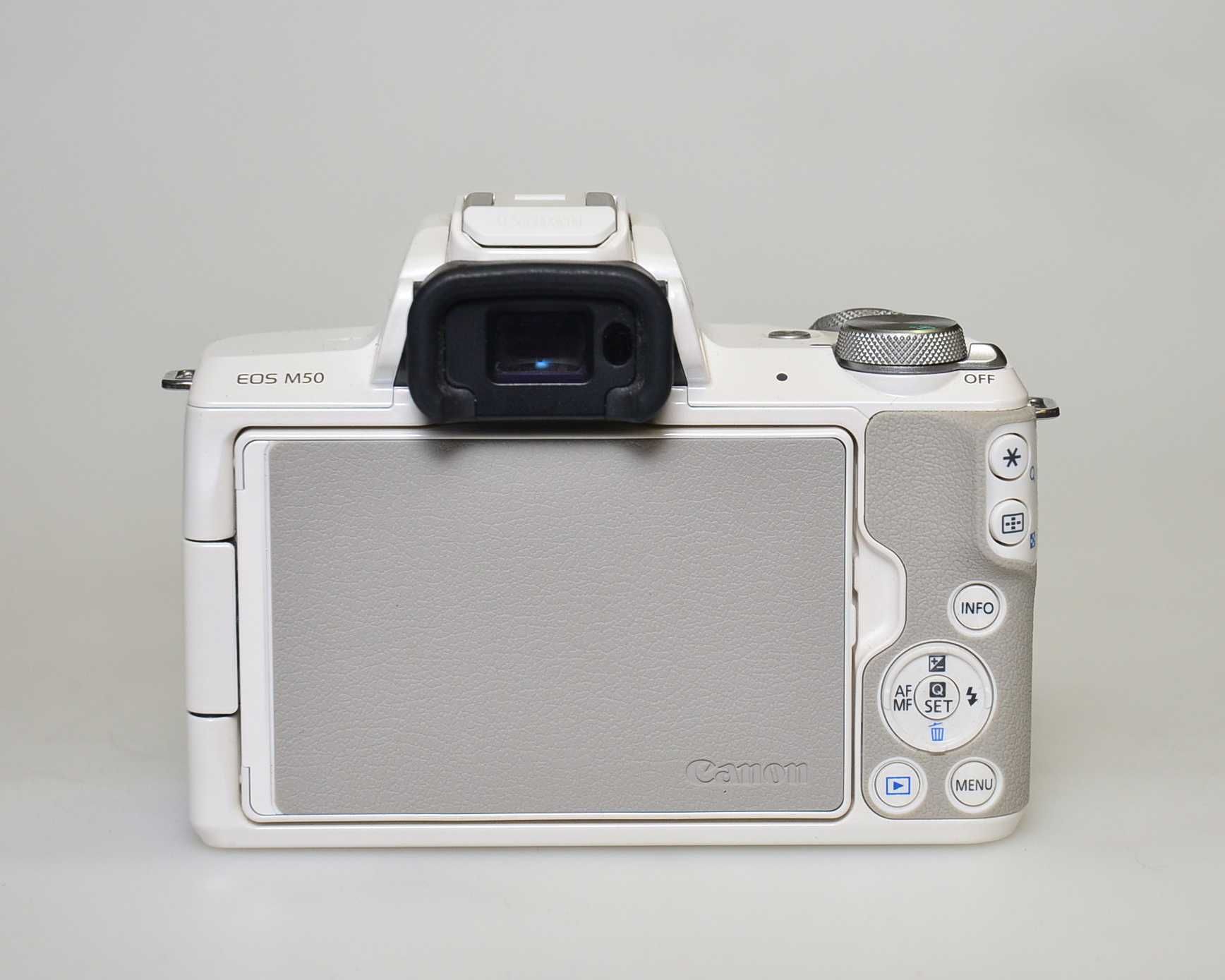 Aparat Canon EOS M50 + EF-M 15-45 Biały Śliczny Gwarancja!