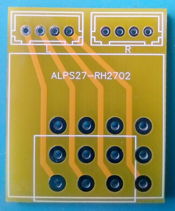 Плата переходник для ALPS 27 RH2702 регулятор громкости