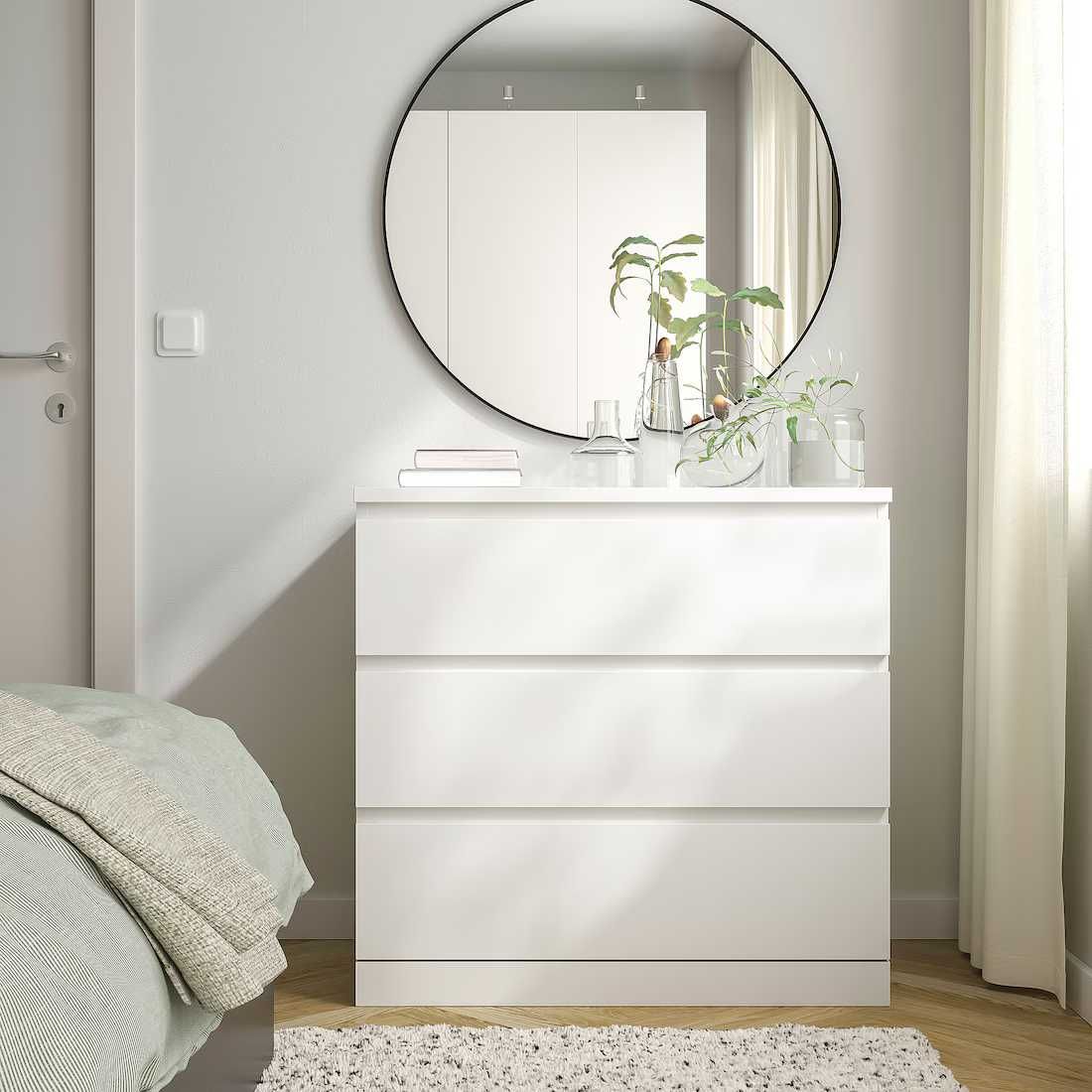 3 Gavetas MALM IKEA branco