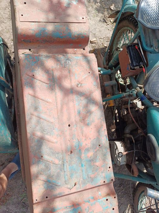 М72, 1955 р. оригінал на ходу із коляскою поч. 1950-х рр.