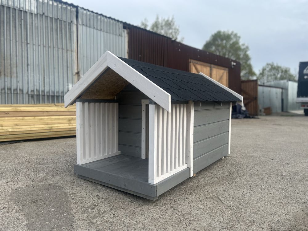 Ocieplona buda dla psa 80x150x100 wysoka