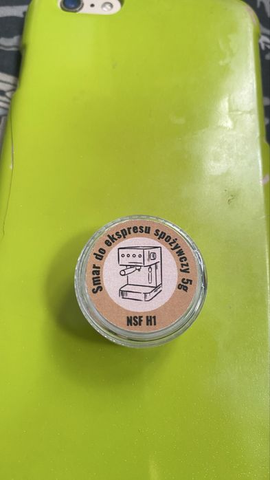 Smar spożywczy H1 5g i aplikator.  Odkamieniacz do ekspresów do kawy