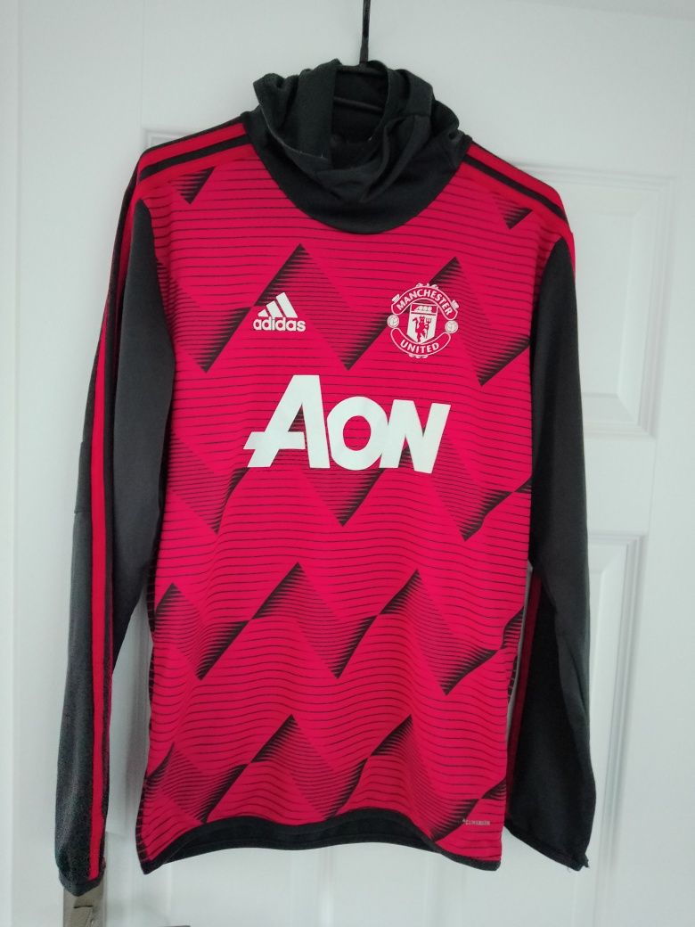 Manchester United 2019/20 bluza treningowa Adidas z kominem XS