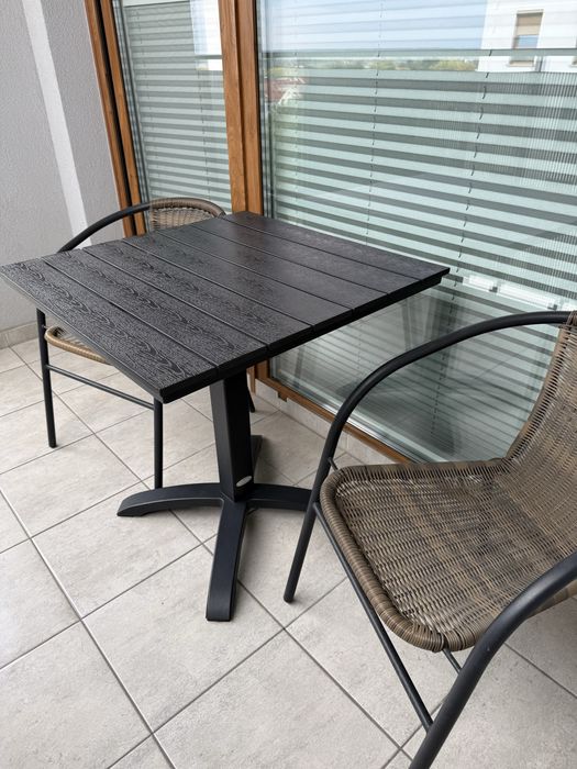 Zestaw ogrodowy/balkonowy stolik + 2 krzesla