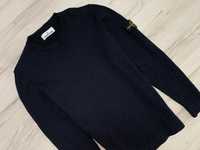 Stone Island_Logo_Patka_Vintage Sweter Sweterek Navy Meski_L