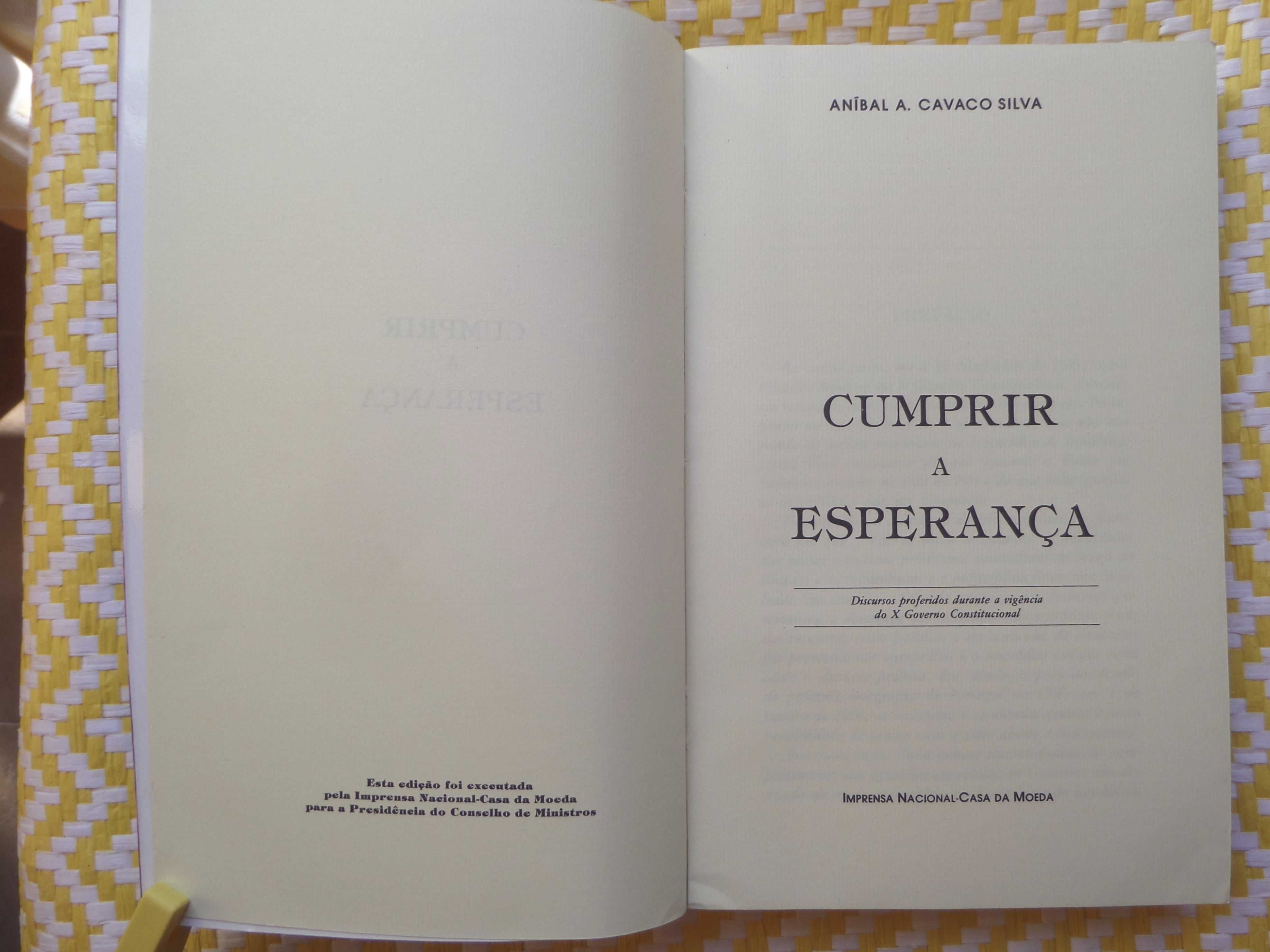 Cumprir a Esperança - Anibal Cavaco Silva
