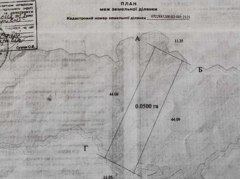 Земельна ділянка під забудову, 30 соток (0,3га)