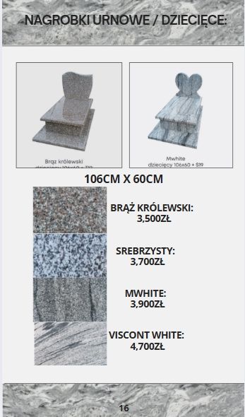 Nagrobek pomnik granitowe