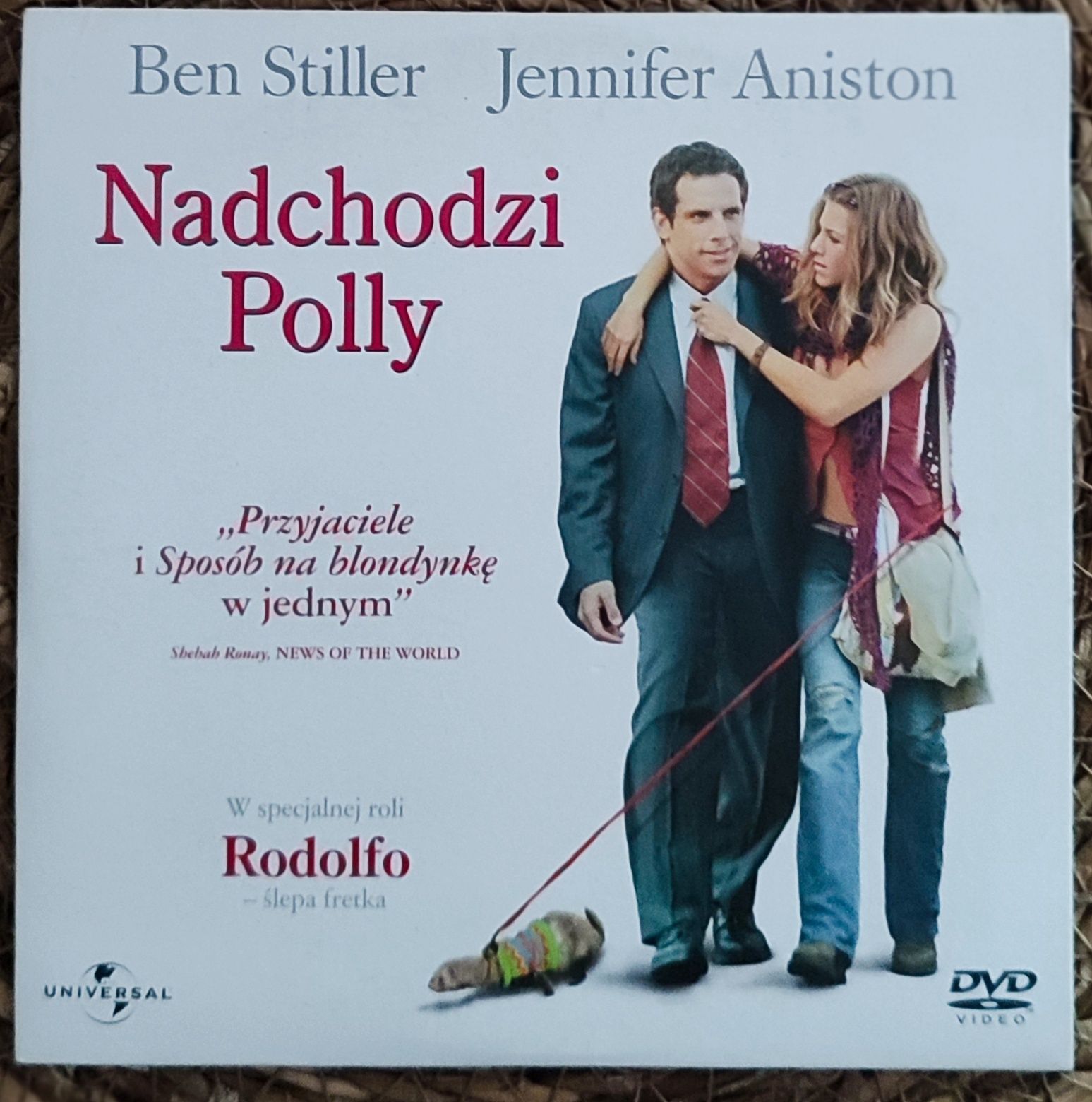Nadchodzi Polly film płyta DVD komedia Jennifer Aniston Ben Stiller