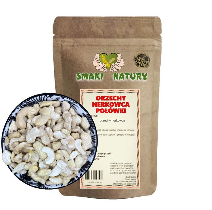 ORZECHY Nerkowca Polówki 100 g JAKOŚĆ PREMIUM SmakiNatury