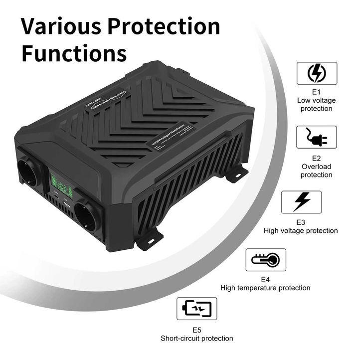 Інвертор Datou Boss TY-PS-4000W 12V/24V 2300Вт чистий синус (новий)
