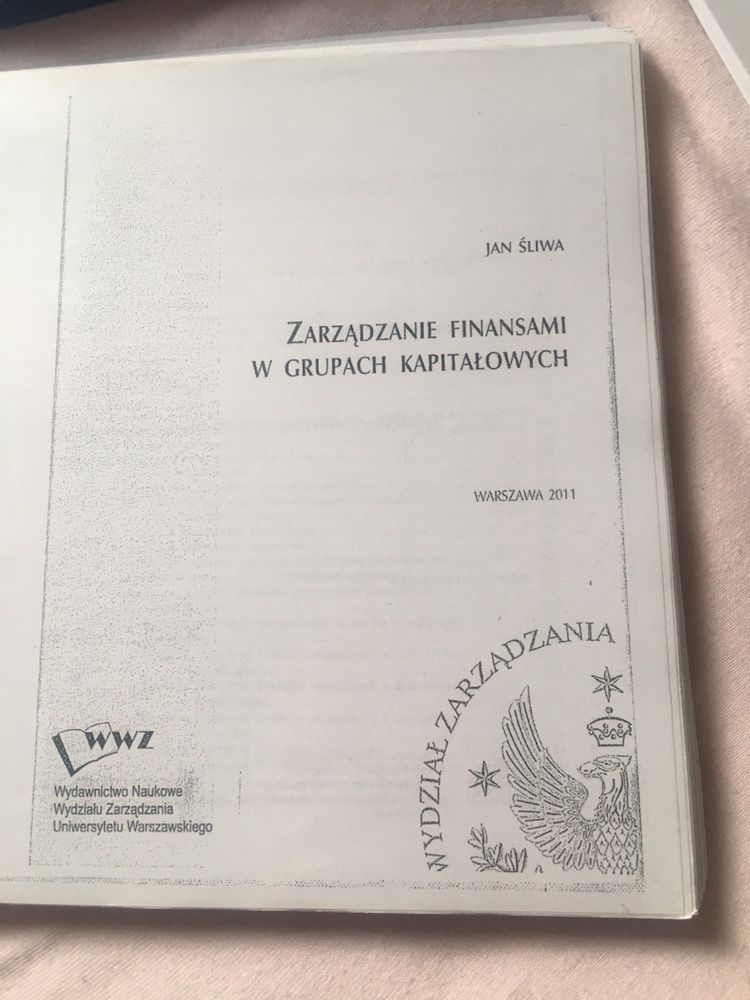 Zarządzanie finansami w grupach kapitałowych