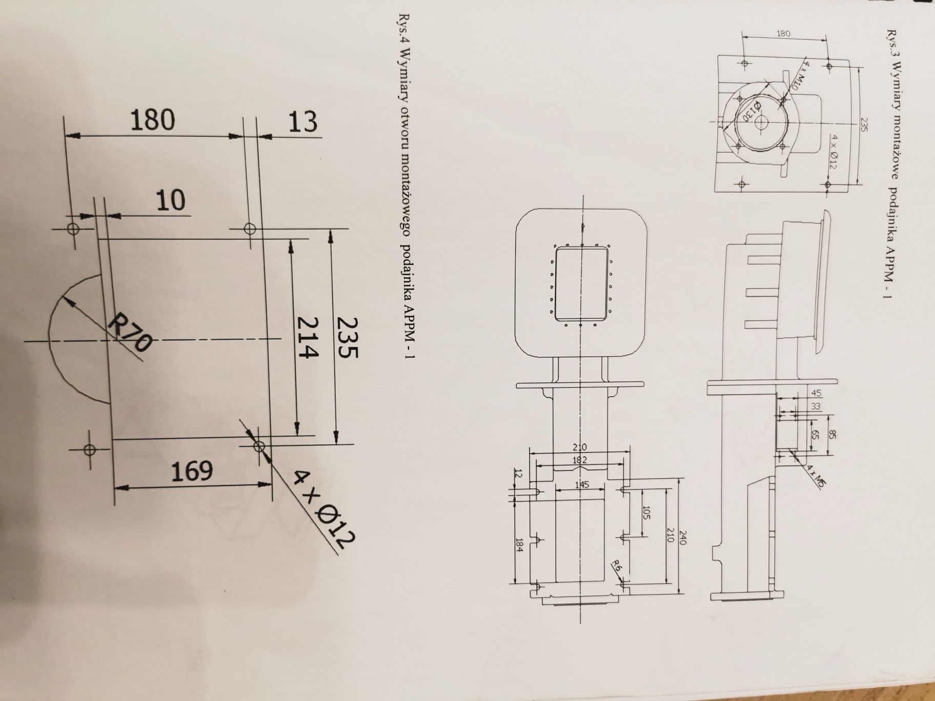 Podajnik żeliwny typu brucer II-ej generacji z koszem z nierdzewki