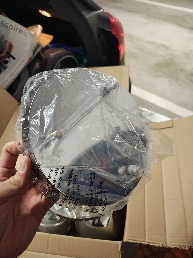 Lampa wisząca kula chrom 5x