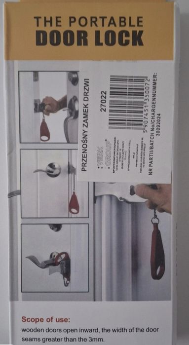 Blokada do drzwi przenośna