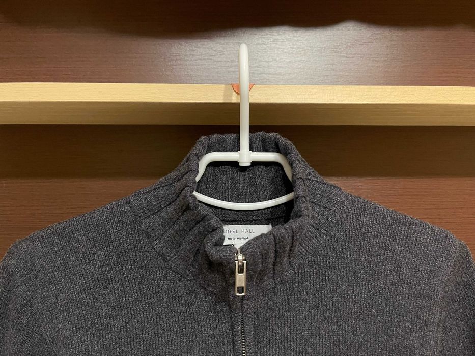 Nigel Hall, 100% мериносова вовна, светр 1/4 Zip