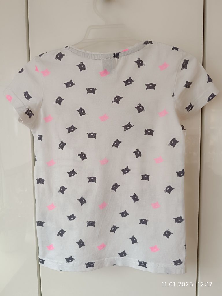 Koszulka bawełniana Kiki&Koko Meow r 116