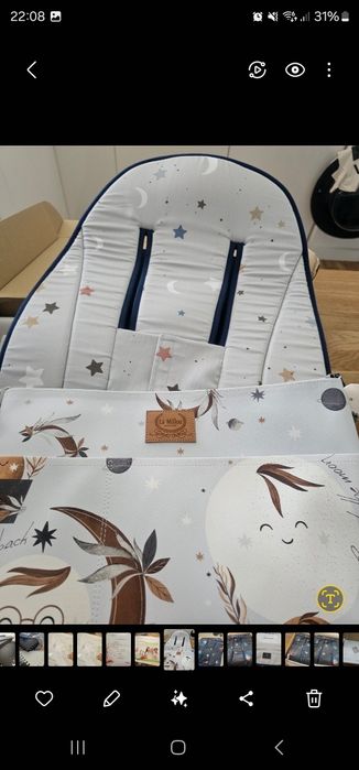 Dwustronne wkładka do wózka cybex priam 4.0 beztroska
