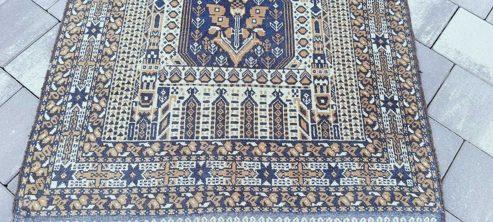 Afghan Belouch dywan wełniany tkany ręcznie 160 x 94 cm wełna