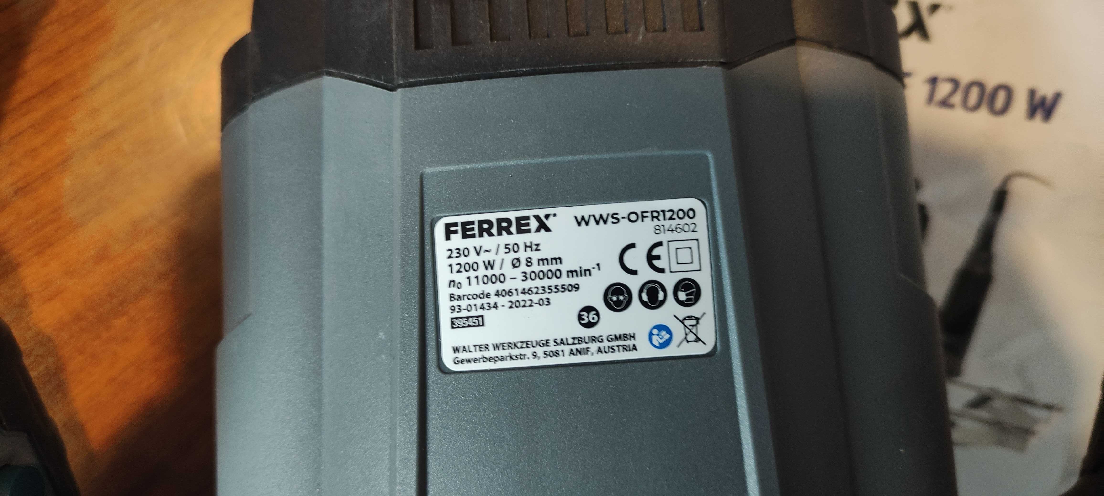 Frezarka ręczna do drewna Ferrex  1200W