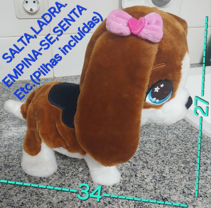 CÃO CRIANÇA,TOYS SUSY,DANÇA,SALTA,SENTA,EMPINA.Casa,Quarto,Sala,Brinca